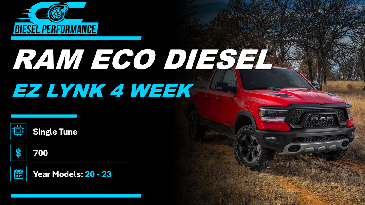 RAM ECO DIESEL / EZ LYNK 4 WEEK / SINGLE TUNE / 20 - 23 YEAR