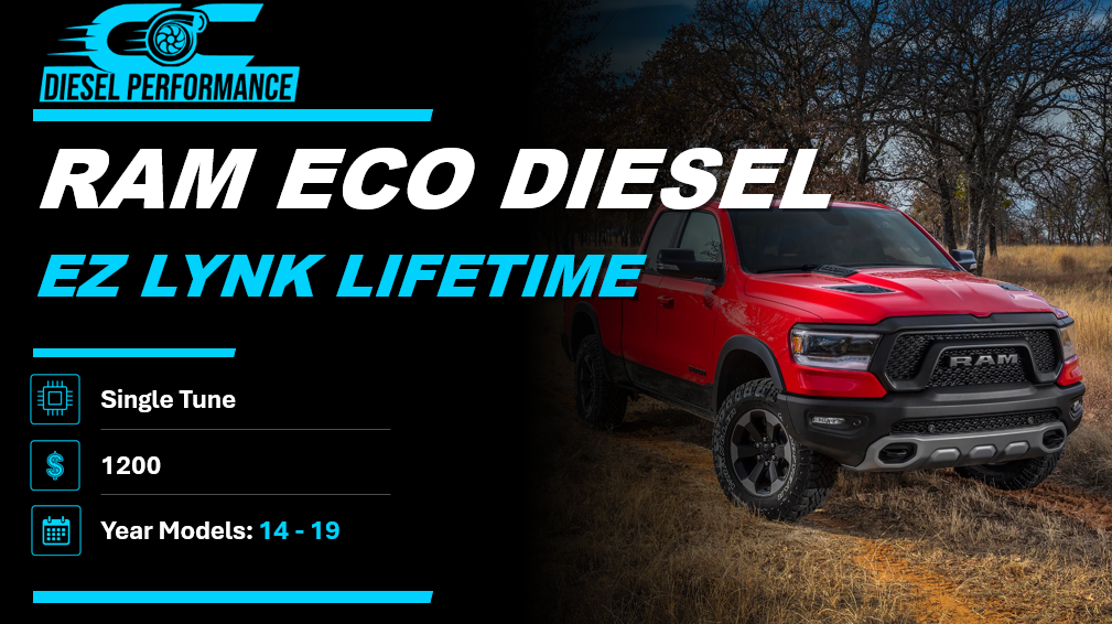 RAM ECO DIESEL / EZ LYNK LIFETIME / SINGLE TUNE / 14-19 YEAR